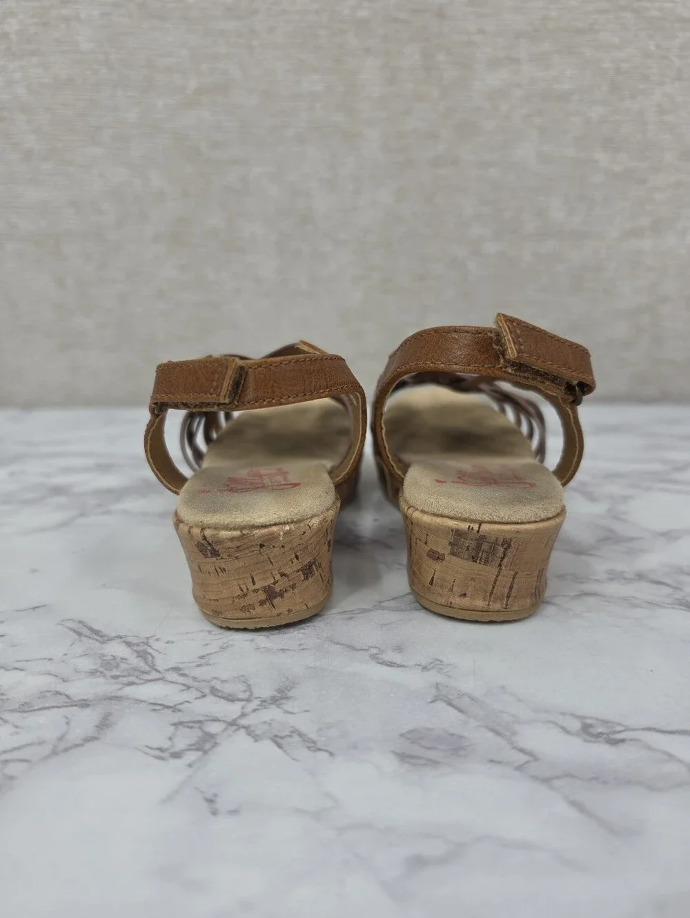 Jellypop Brown Faux Cork Wedge Sandals Toddler Girls Size 10